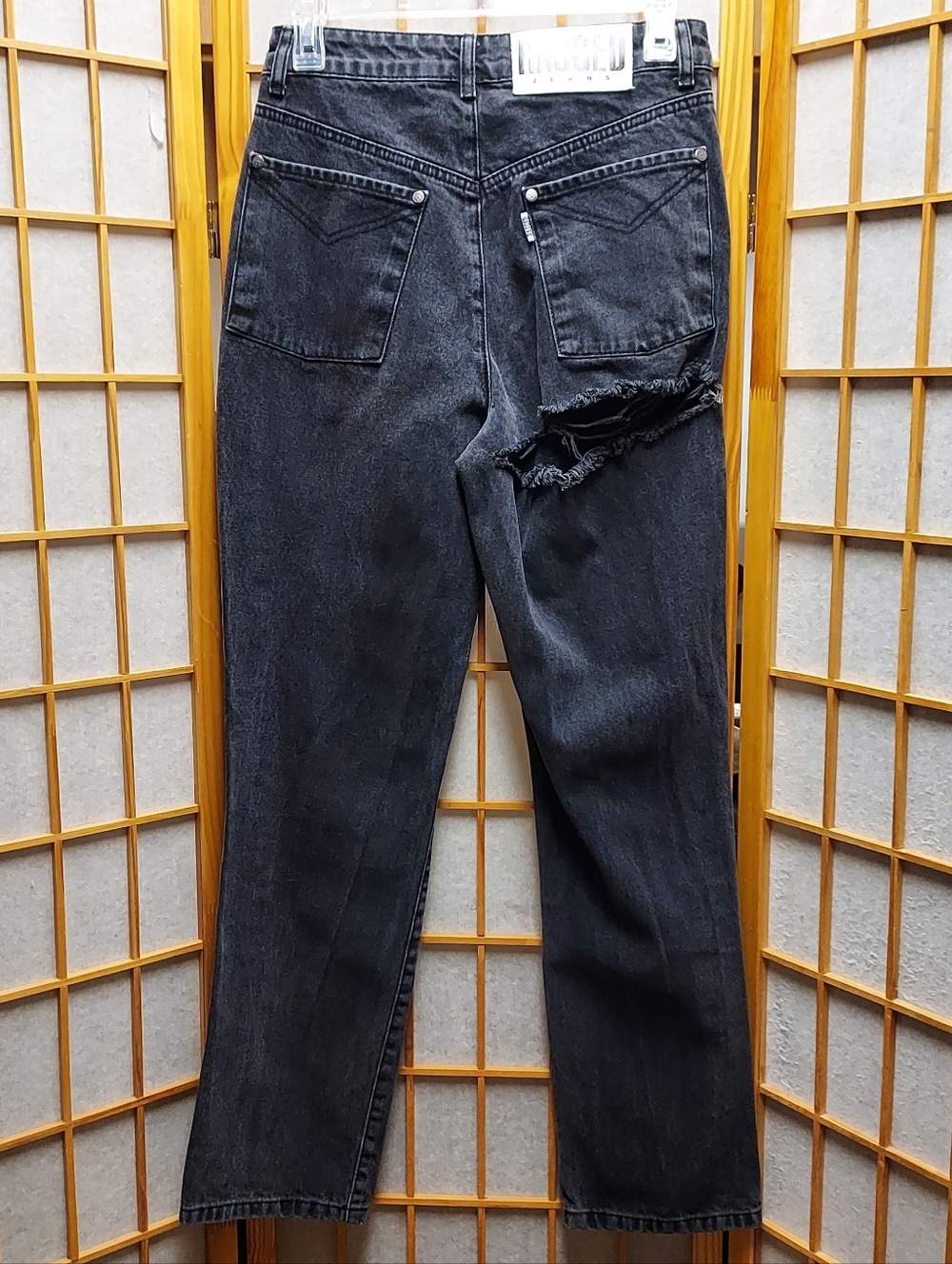🖤 The Ragged Priest CUSTOM DIY Size 28/4 Or Juniors 5 High Waisted jeans - Picture 12 of 12